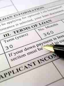 application form and pen