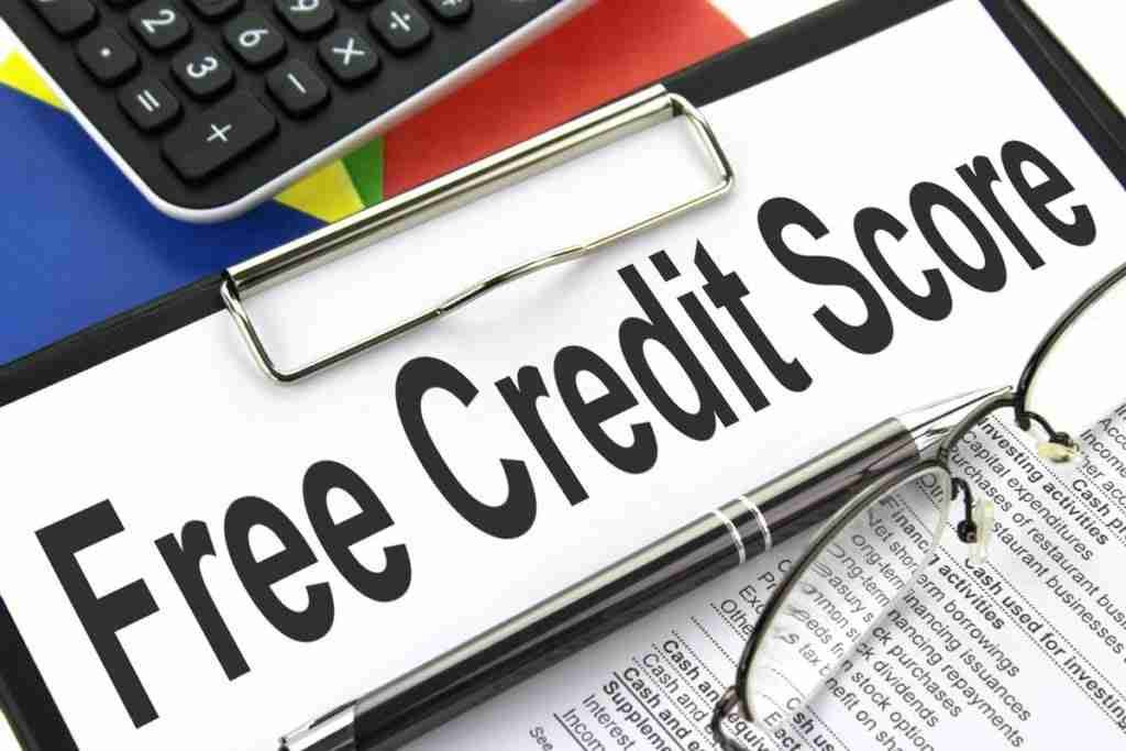 free credit score clipboard
