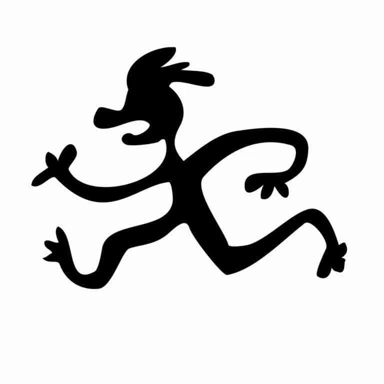 A whimsical black silhouette of a cartoon character running energetically, with exaggerated long limbs and a playful, joyful expression. fast homeowner loans
