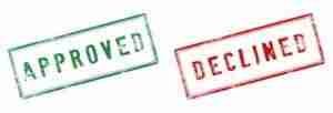 declined approved stamps