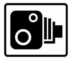 speed camera road sign