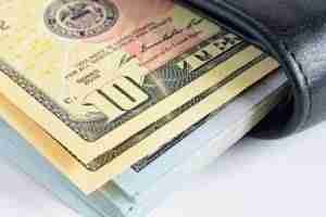 wallet full of cash