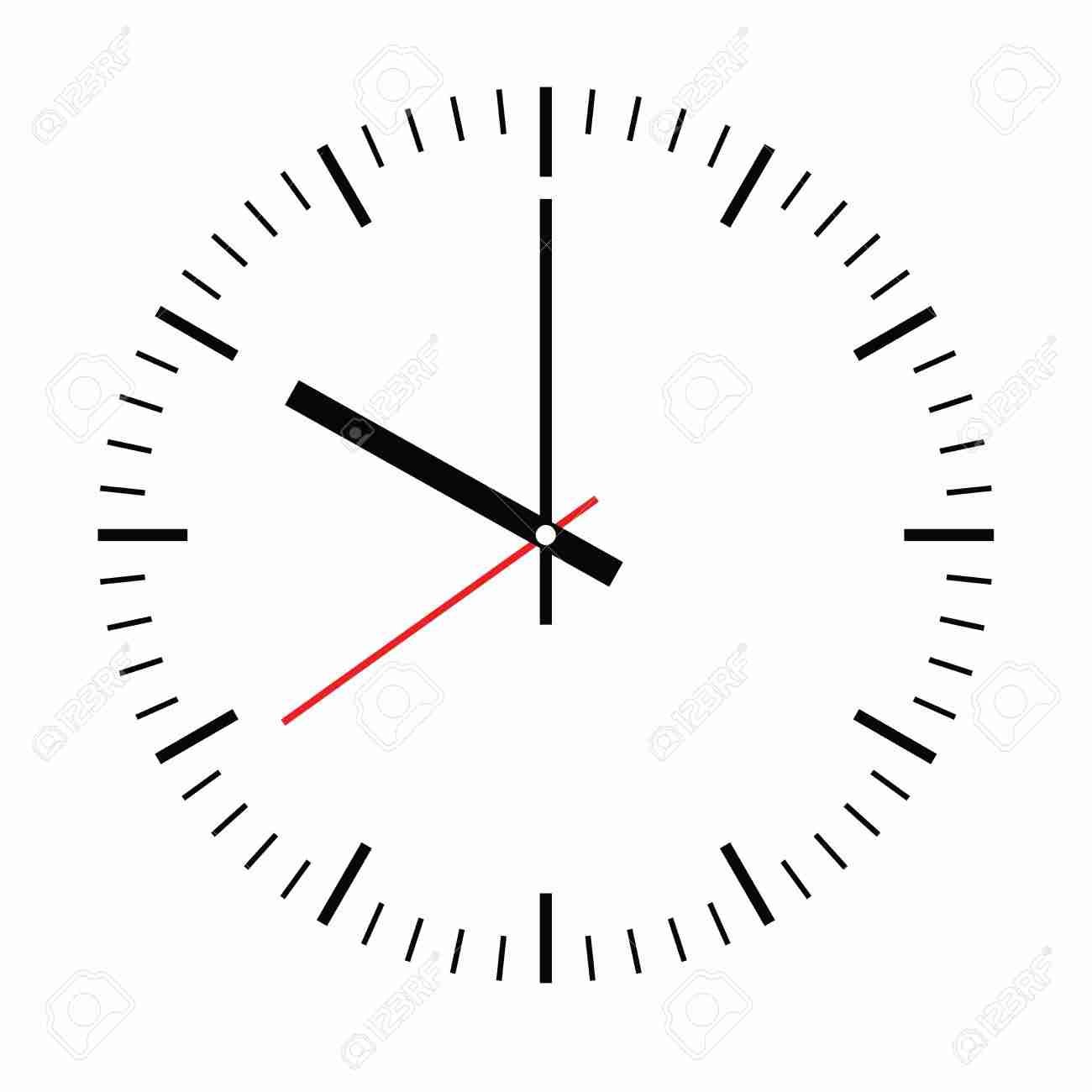 Money In Minutes With Immediate Decisions Online Simple analog clock face showing a time of 10:00 with black hour and minute hands and a red second hand.