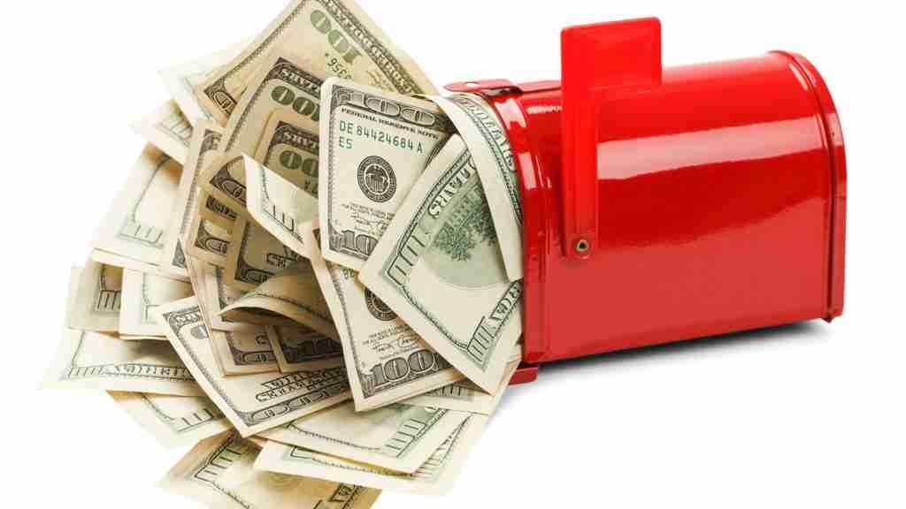 need extra cash post box full of money