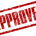 Red "APPROVED" stamp impression on a green background. Approved Loans Bad Credit