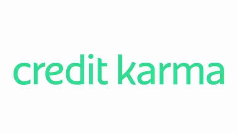 The logo of Credit Karma in green font on a white background.