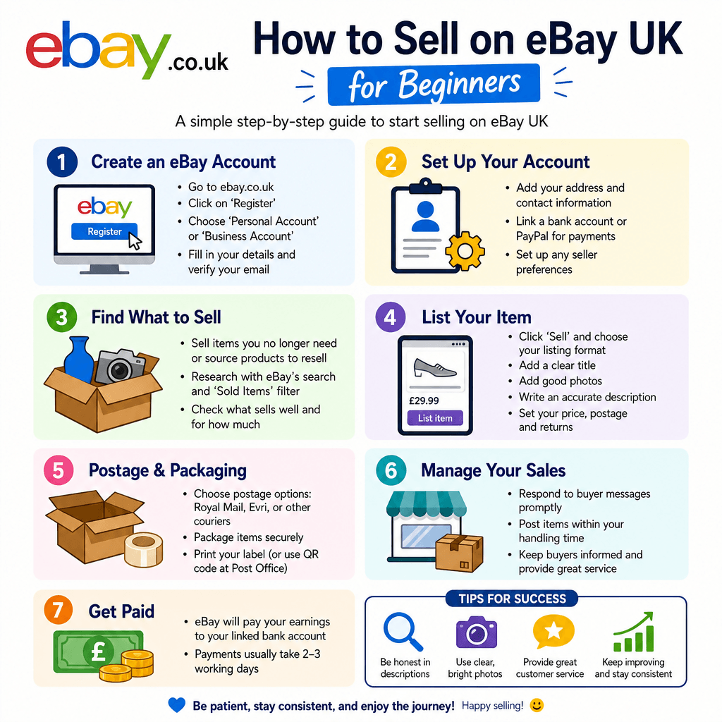 How to Sell on Ebay UK for Beginners