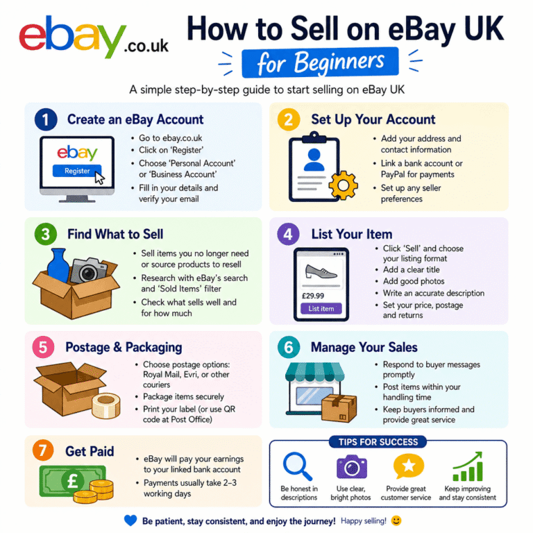 How to Sell on Ebay UK for Beginners
