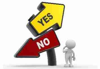 Check If You Are Eligible To Apply For A New Loan Here man looking at yes no sign