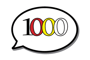 1000 in circle