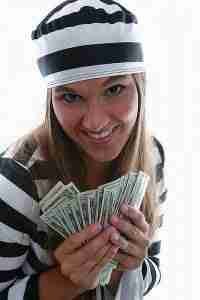 alternatives to payday loans girl dressed as prisoner