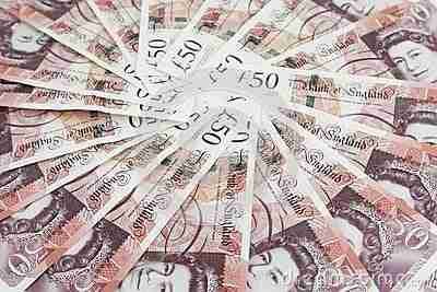 fifty pound sterling notes