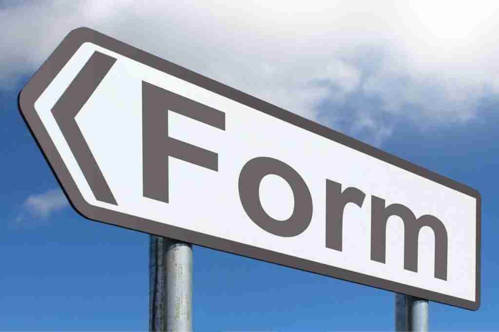 main loan application forms road sign