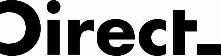 Bold black typography with a playful dot design, highlighting the word 'direct' from "loans really bad credit direct lenders".