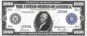 dollar cash note