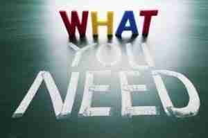 what you need sign