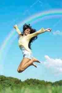 Will I Be Accepted for a Loan girl jumping in the park